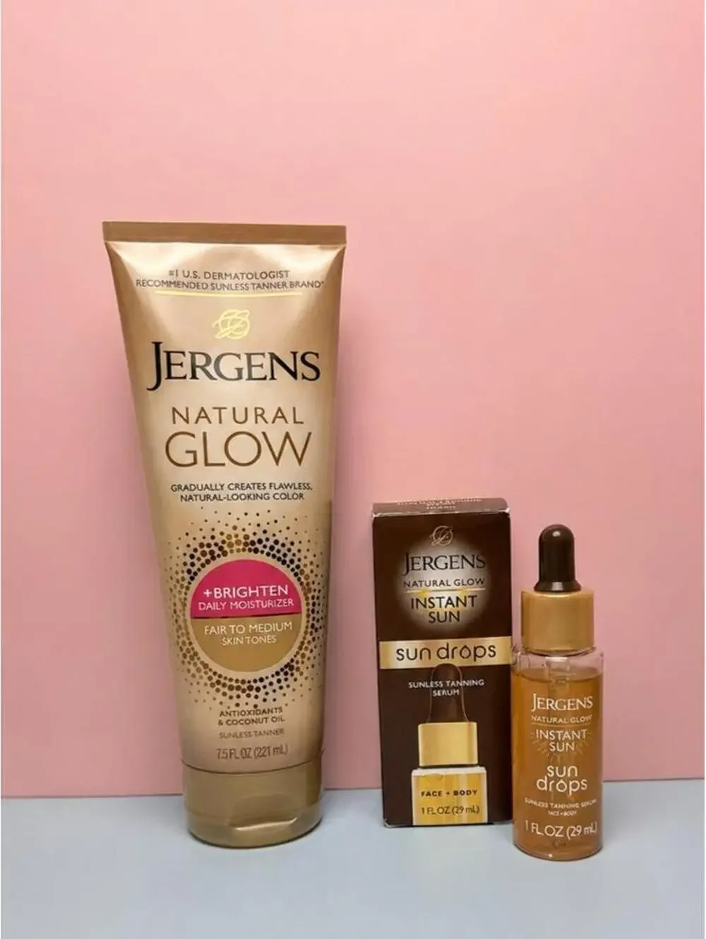 Jergens Natural Glow Fair to Medium Skin Tone Bundle